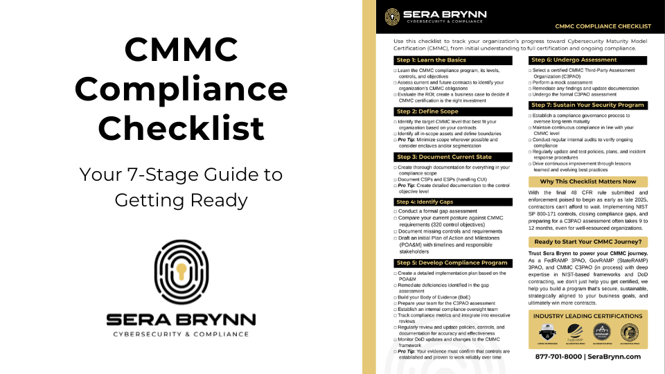 CMMC compliance checklist