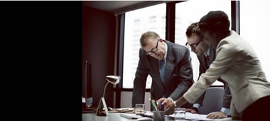 Executives working