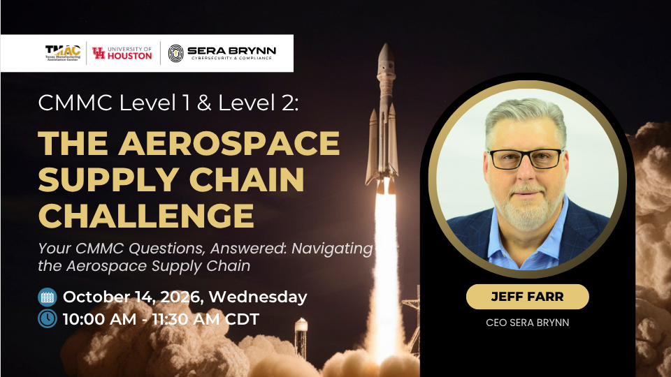 CMMC LEVEL 1 & LEVEL 2 THE AEROSPACE SUPPLY CHAIN CHALLENGE